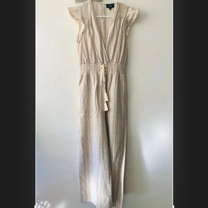 🔹NWOT🔹Mystic short sleeve striped Jumpsuit